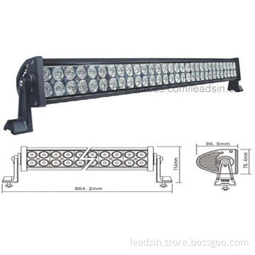 LED Work Light Bar with PMMA Lens, Aluminum Alloy Waterproof IP67 180W